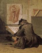Jean Baptiste Simeon Chardin People are painting oil painting artist
